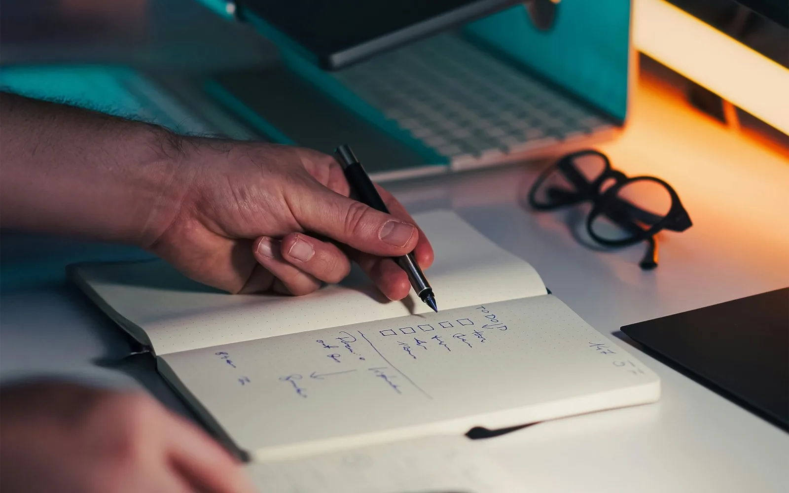 Prise de notes lors du cadrage d’une intervention digitale